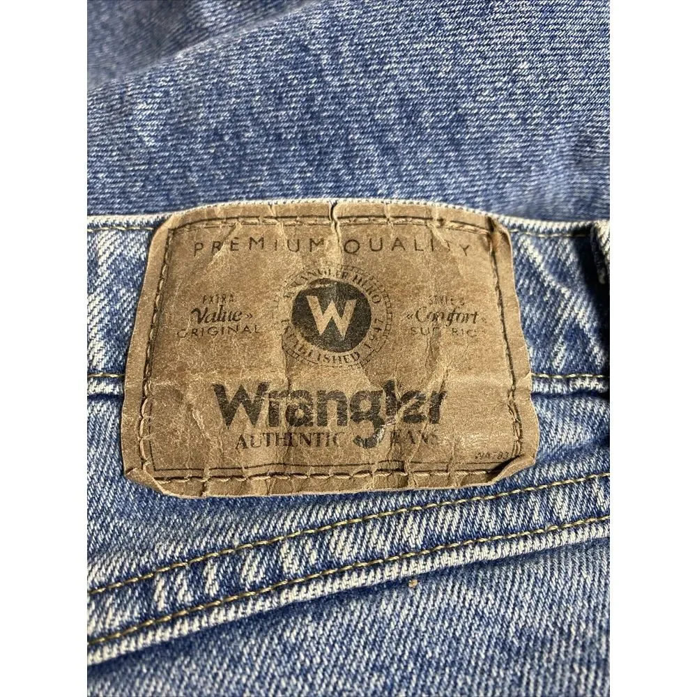 Wrangle Mens Jeans 42X30 Blue Denim Regular Fit Stretch Straight Cowboy‎ Utility